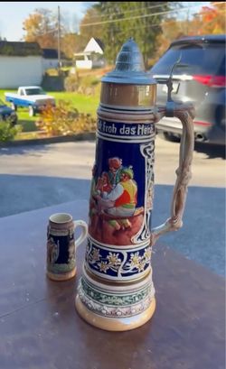 Gerz 4 liter traditional German beer stein