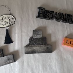 Lot Of Halloween Signs