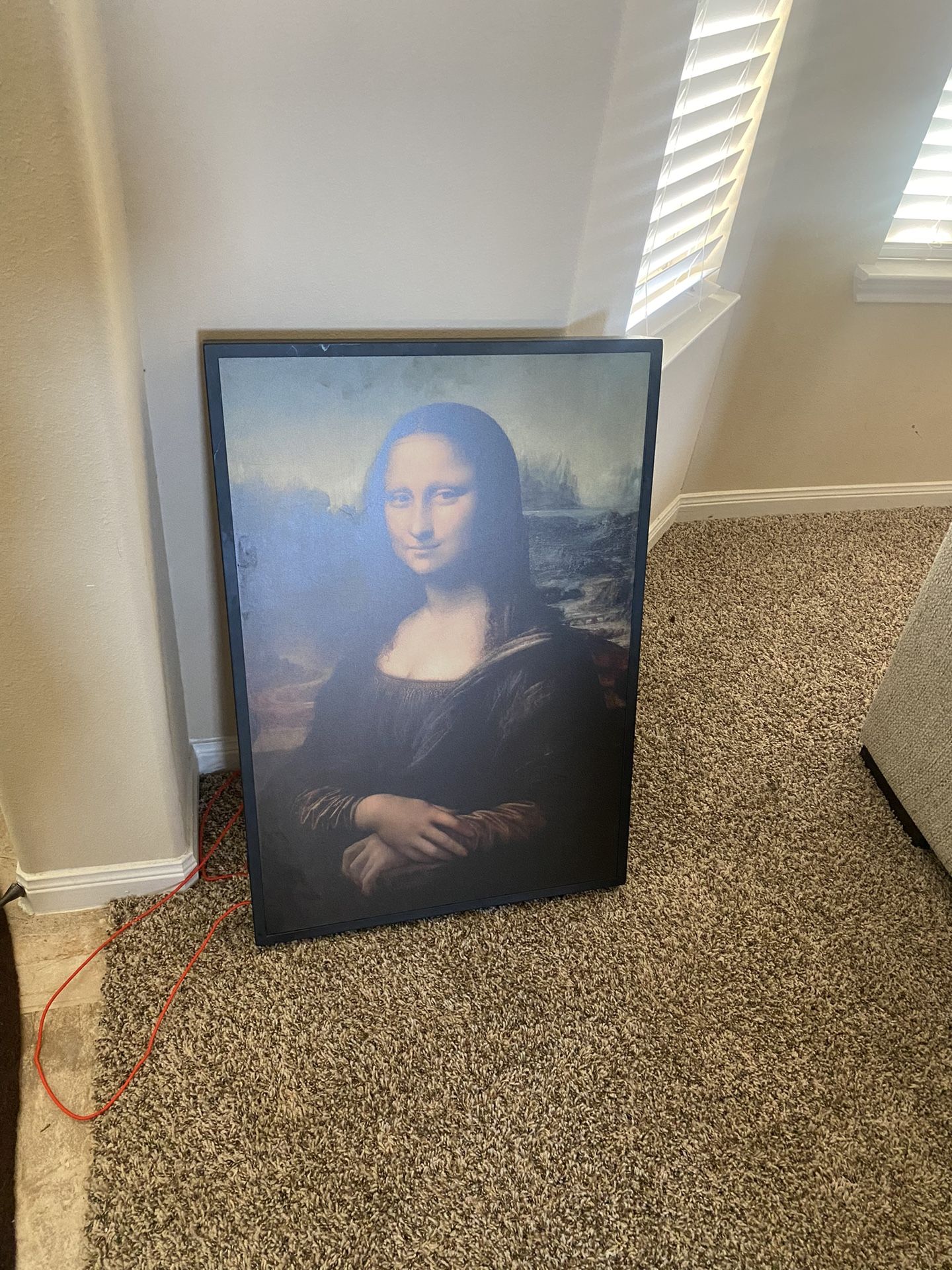 Virgil Abloh X IKEA MARKERAD “ MONA LISA “ backlit Artwork
