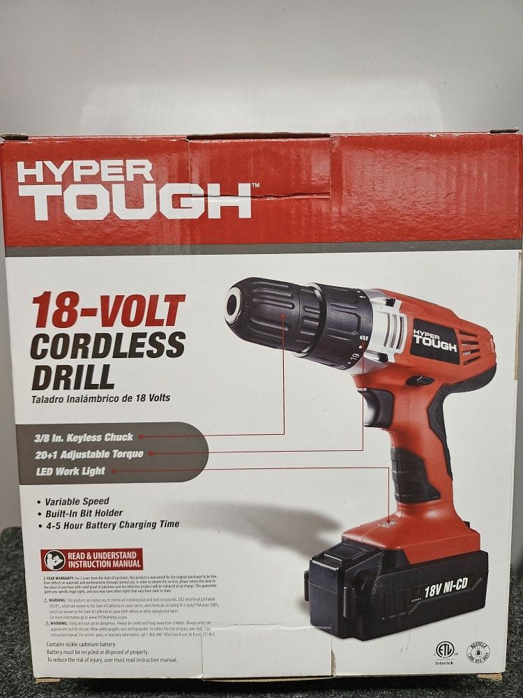 Hyper Tough 18V Cordless Drill