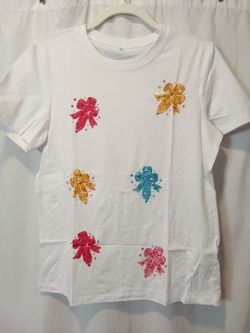 Teachers T-Shirt Pencil Bow Writing Gift Appreciation Artists Writers Casual Tee
