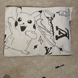 Custom Drawing (story In Description) Nike