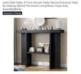 47” Console Entryway Table
