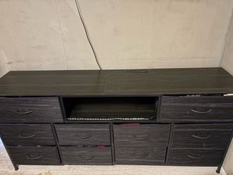 Dresser with power outlet