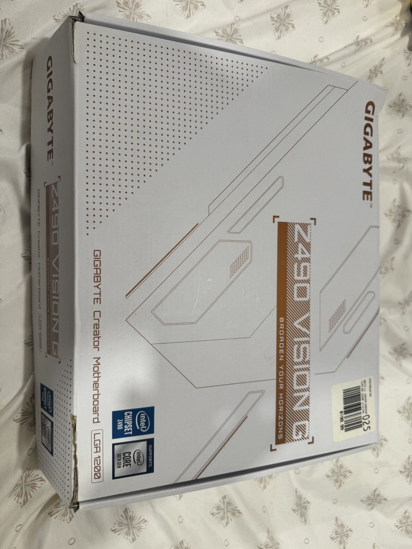 Gigabyte Z490 Vision G Motherboard And Intel I7 10700k