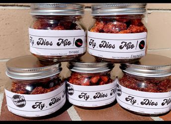 Chamoy Gummies, Lollipops and apples For Sale