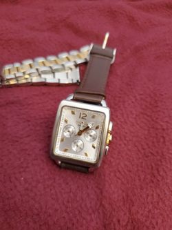 New Battery! Coach Women’s  Watch 32mm  Leather  Quartz