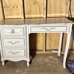 Vintage White Desk 