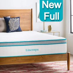 Brand New Full Size Memory Foam Hybrid 10 Inch Pillowtop Mattress 