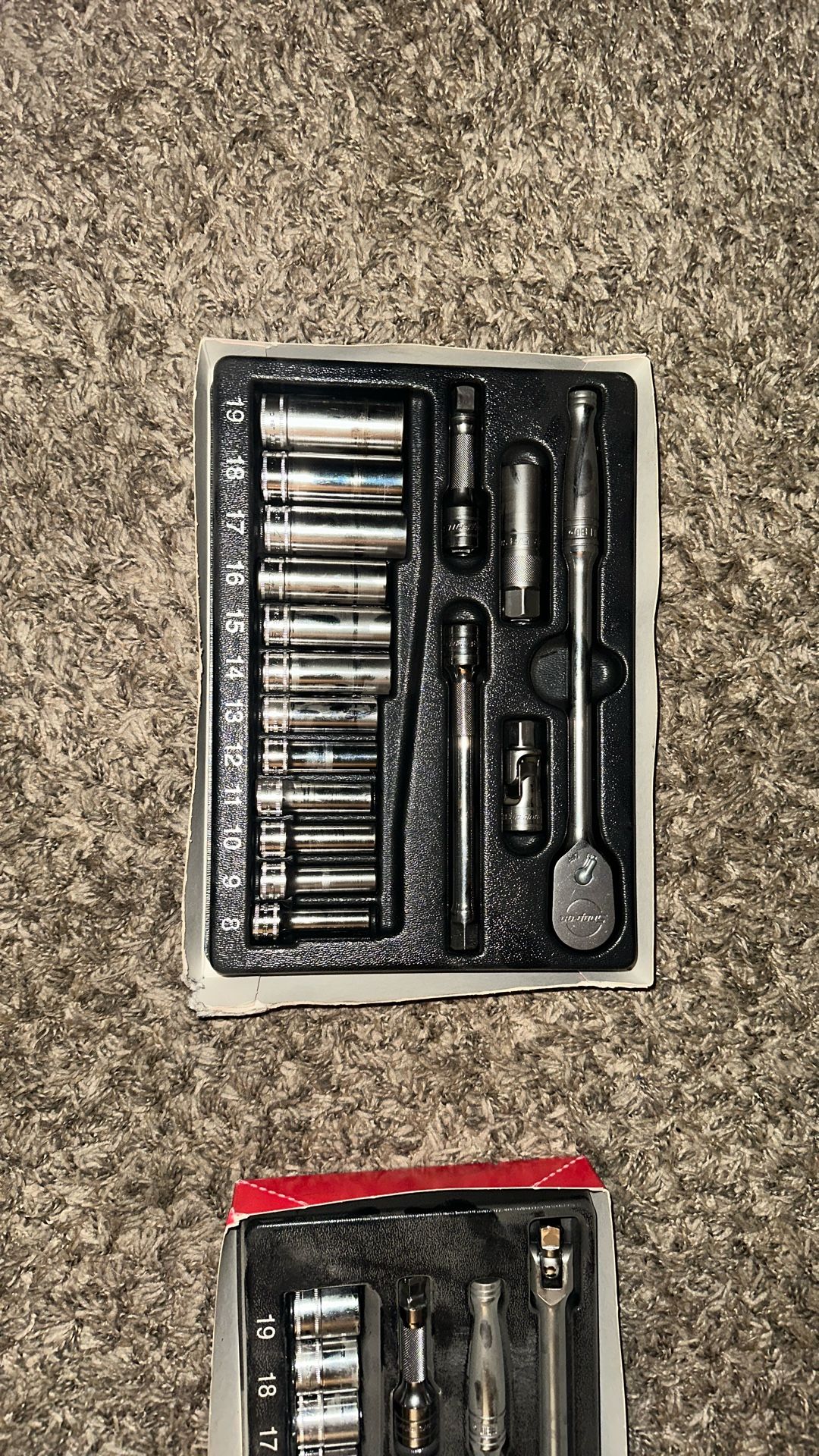 Snap On 6 Point Ratchet And Socket Set