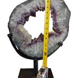 Very beautiful Amethyst Geode Druze Crystal Cluster 13"