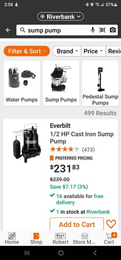 Brand New Everbuilt Sump Pump $200 Firm Pickup In Oakdale