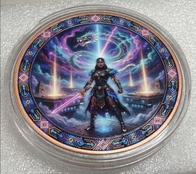 2026 Eclipse Guardian 5 oz AVDP .999 Copper Round Colorized 2-Sides Mintage 5000