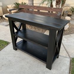 Rustic Farmhouse X Console Table 