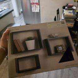 Floating Cube Shelves 