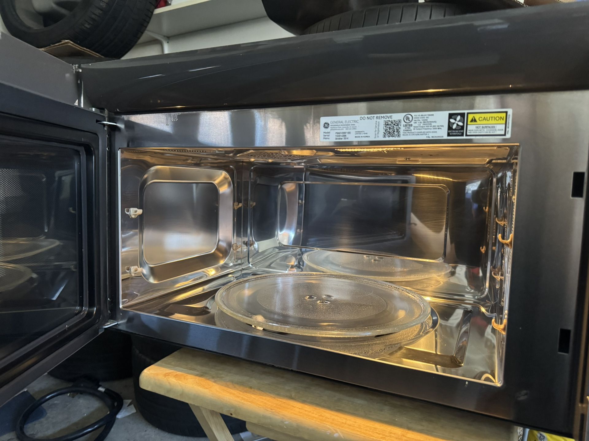 GE Profile 1.7 Cu. Ft. Stainless Steel Range Microwave With Convention Oven