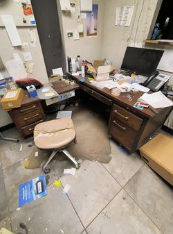 Large office desk built in the '60s All Wood