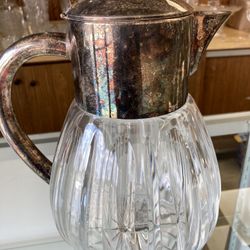 Vintage crystal pitcher 