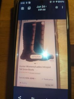 Hunter Intrepid, Unisex Tall Snow Boot  Size 8