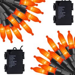 2 Pack 50 LED Battery Operated Lights 