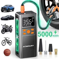 Portable Electric Air Compressor Tire Inflator Pump 12V DC Digital Pressure