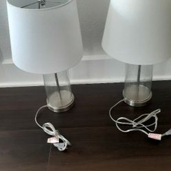 Glass Bubble Matching Lamps