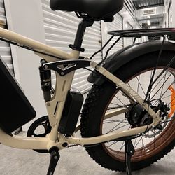 52V/2000/3000Watt Dual Motor AWD MTB Electric Mountain E-bike, 38mph, Fat Tire 26x4.0