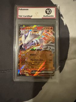 Reshiram EX Japanese Pokemon Card TGC Graded 10