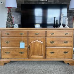 Ethan Allen Solid Wood Long Dresser