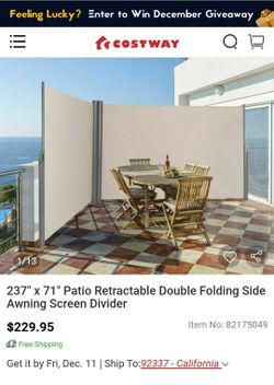 Patio rectratable sides