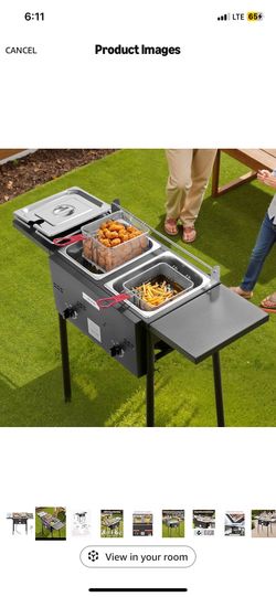 8qt double deep  fryer
