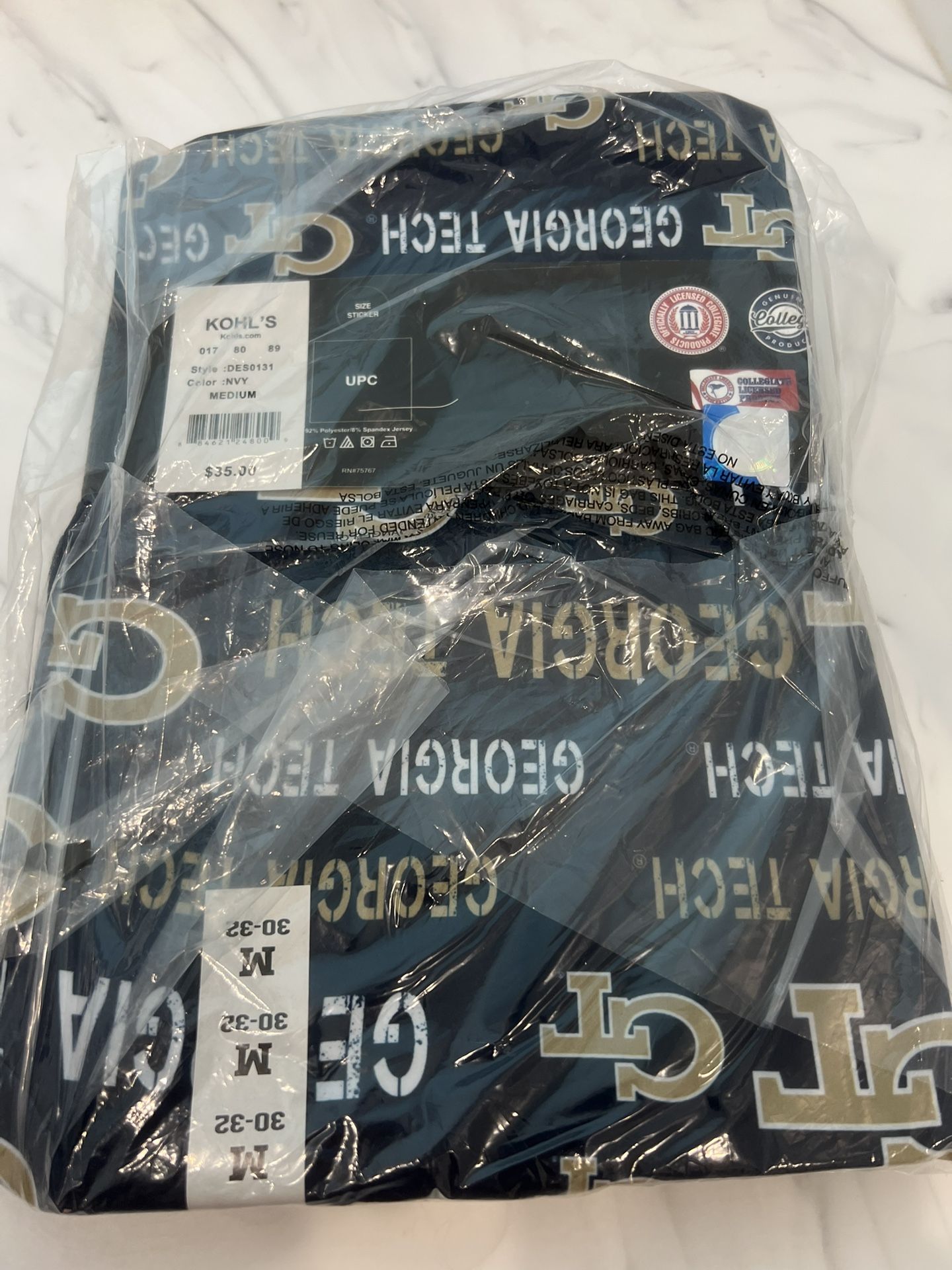 NWT Georgia Tech GT Sleep Pant Size Med