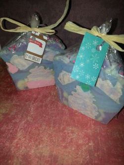 Huge raspberry lemonade coconut milk soap