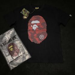 BAPE Color Red Camo Big Ape Head 