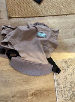 MOBY Baby Carrier – Taupe Gray – Adjustable Soft Baby Carrier