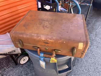 Vintage Samsonite Leather Suitcase 