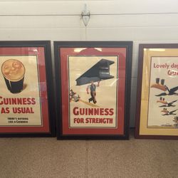 Framed Guinness Posters