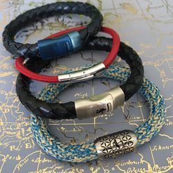 Bracelets . Leather And Rope . Clearance Collection