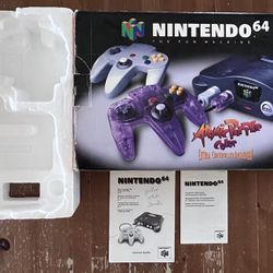*No Console*Nintendo 64 Box, Styrofoam, Console Manual Only. No Cardboard Insert For Controller.