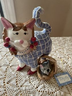 Rare Wizard Of Oz Lancombe Adorable "Dorthy" Porcelain cat