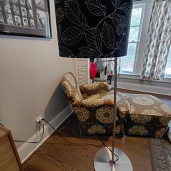 Ikea Two Setting Floor Lamp Leaf Pattern Shade
