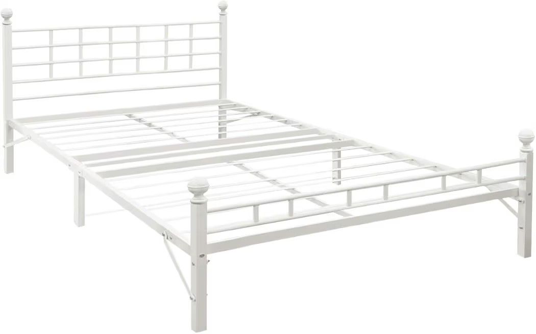 Metal Platform Bed with Built-In Slats & Headboard, Patented Bifold Easy Assembly, Twin Xl