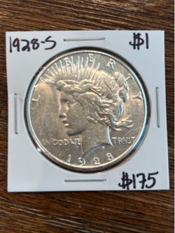1928-S Peace Silver Dollar – Better Date