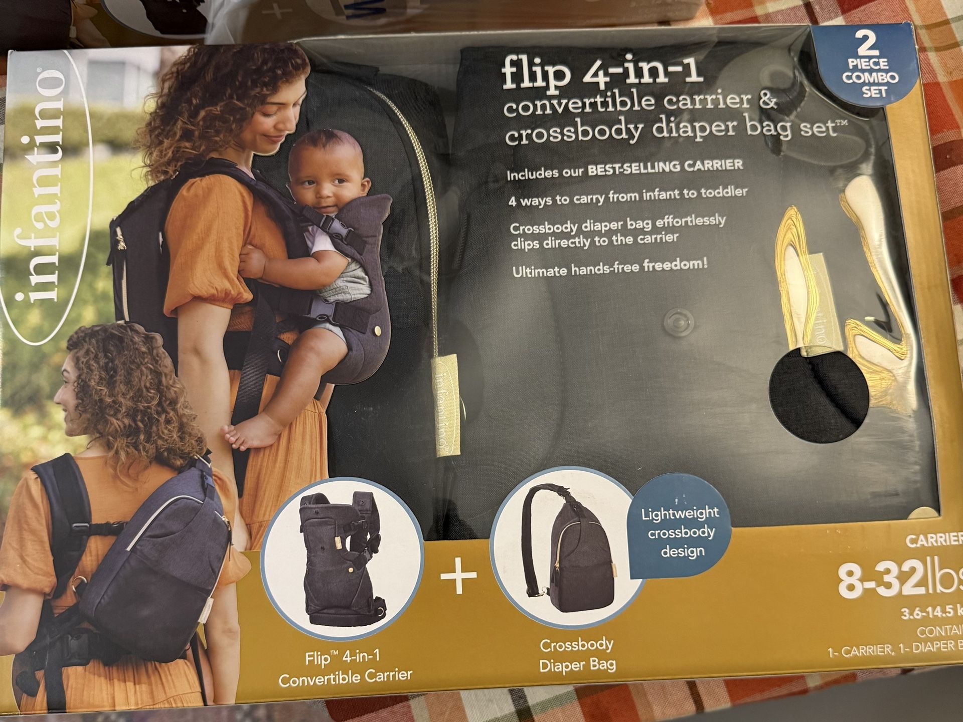 Infantino Flip 4 In 1 Carrier & Diaper Set