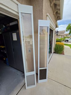 Patio sliders dog door