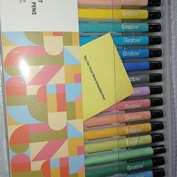 Grabie Erasable Gel Pen Set Medium Point Pens with Eraser 36 pack