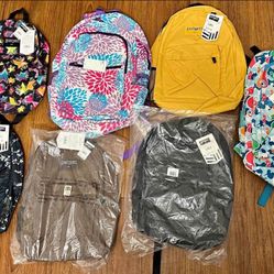 New Backpacks Each 10$ costed me each 22$ and Tags Still On .Yellow and Brown are SOLD