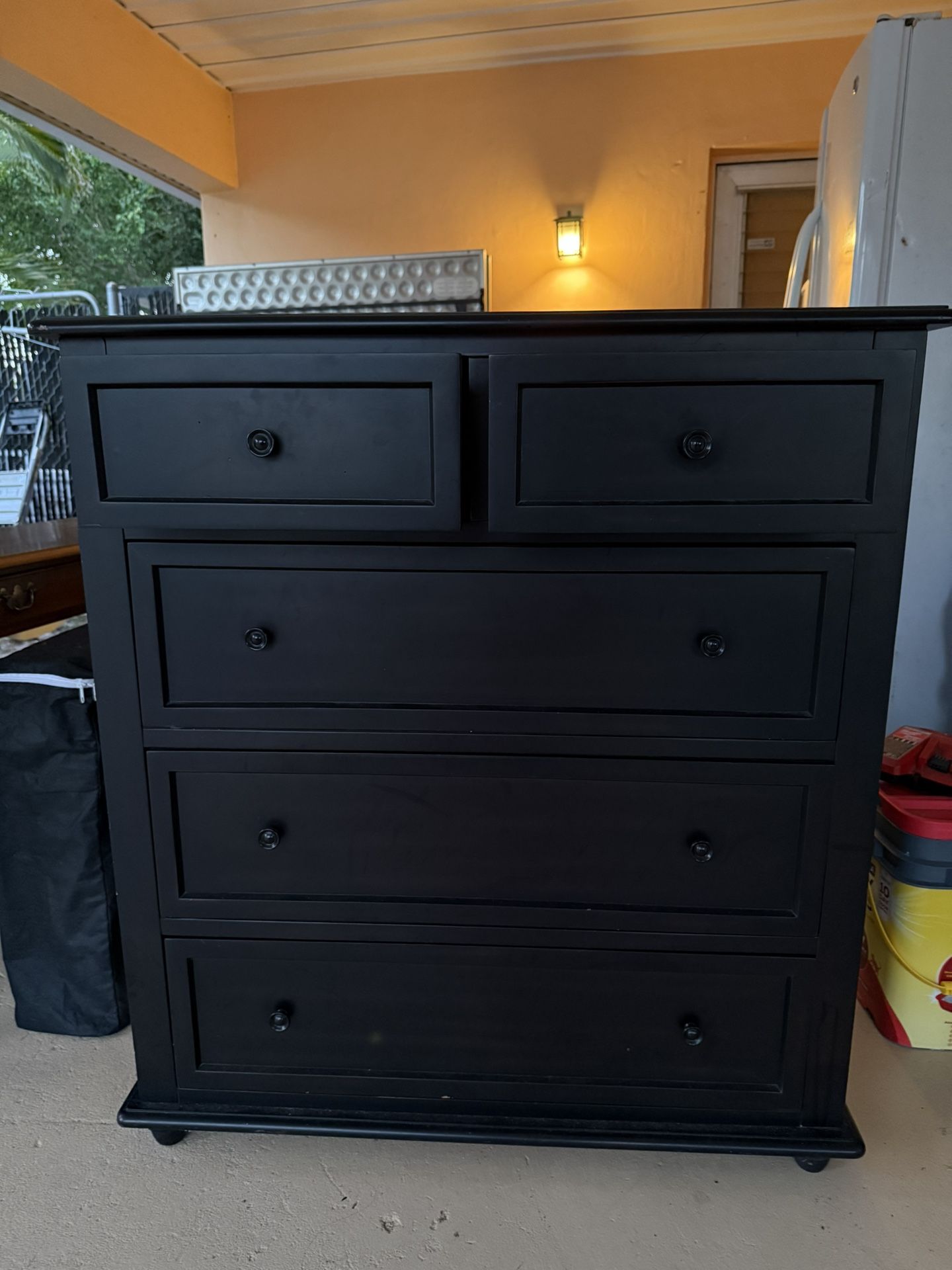 black/ebony dresser