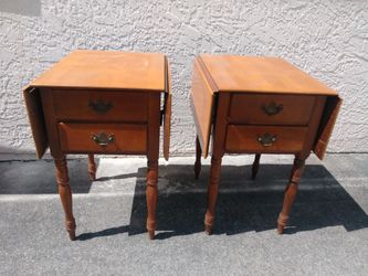 Antique side tables. Drop-down