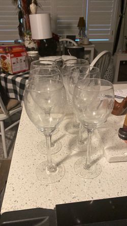 Stem wine glasses